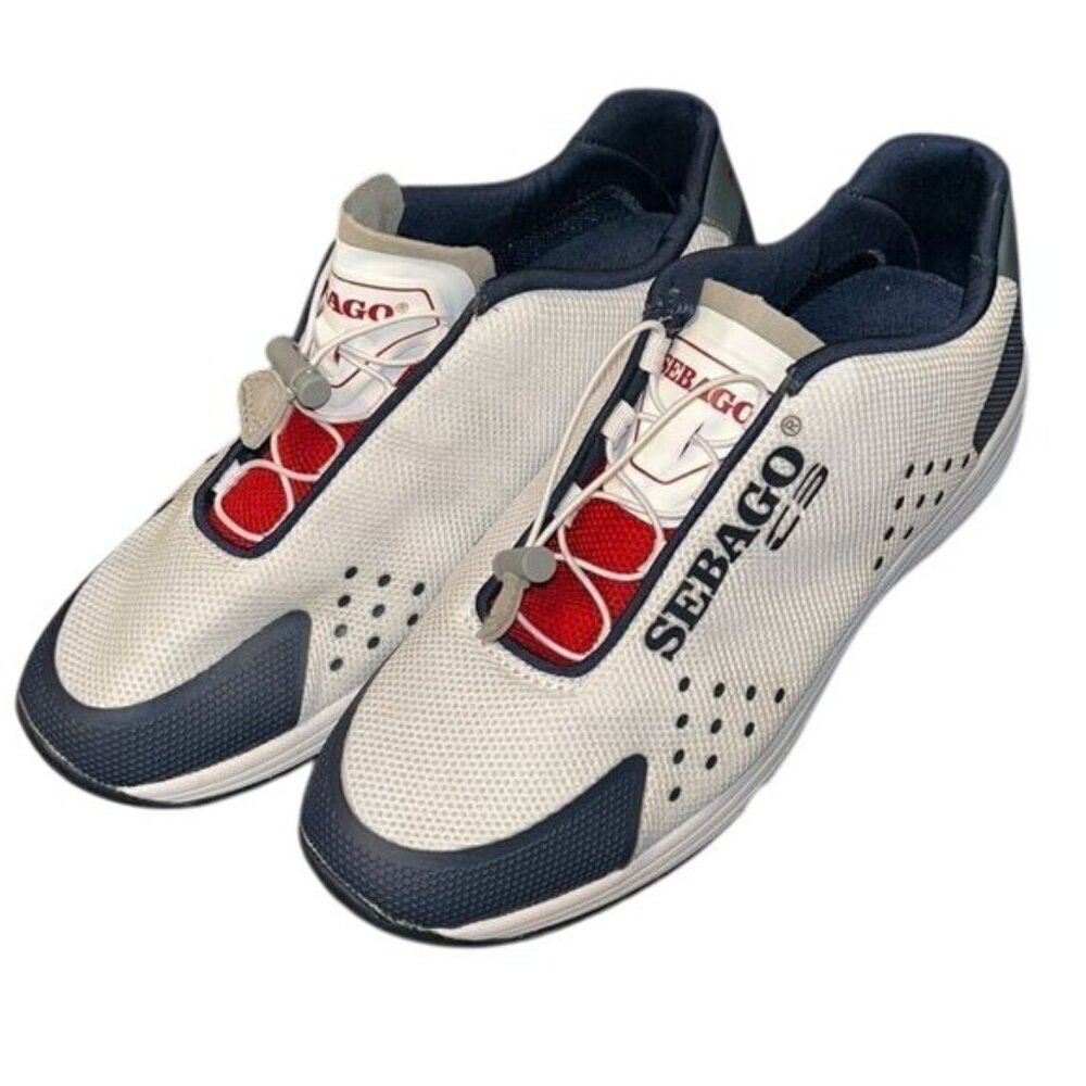 Sebago Mens White Navy Water Shoes For Outdoor Adventures Size 7M